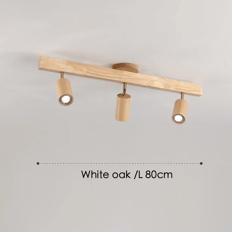 Ceiling Lamp Solid Wood Modular & Adjustable E27 LED