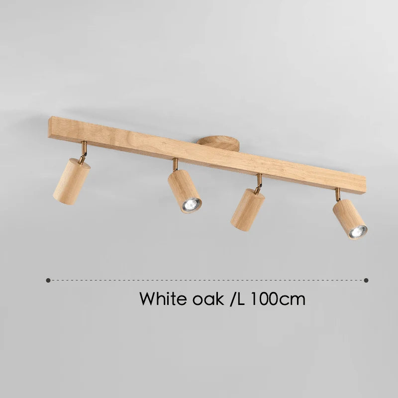 Ceiling Lamp Solid Wood Modular & Adjustable E27 LED