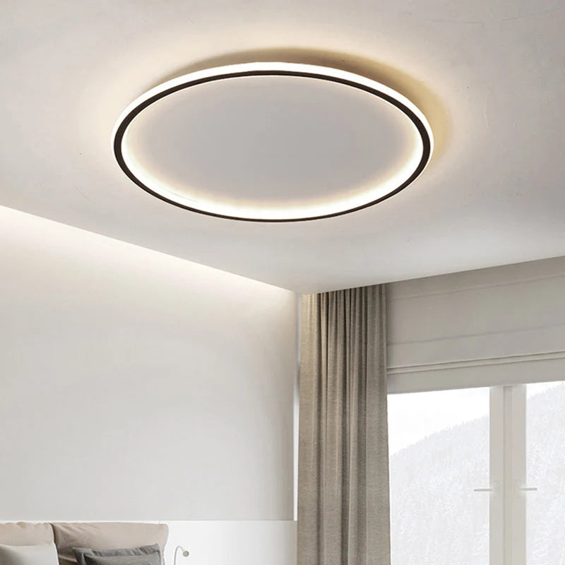 Ceiling Lamp Stepless Dimmable LED With Remote Aluminum Frame