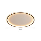 Ceiling Lamp Stepless Dimmable LED With Remote Aluminum Frame
