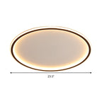 Ceiling Lamp Stepless Dimmable LED With Remote Aluminum Frame