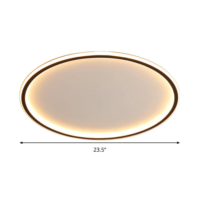 Ceiling Lamp Stepless Dimmable LED With Remote Aluminum Frame