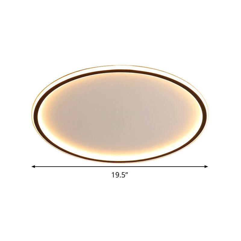 Ceiling Lamp Stepless Dimmable LED With Remote Aluminum Frame