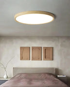 Ceiling Lamp Ultra-Slim Natural Wood Glare-Free Lighting