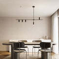 Ceiling Light Asymmetrical Cylinders Powder-Coated Aluminum