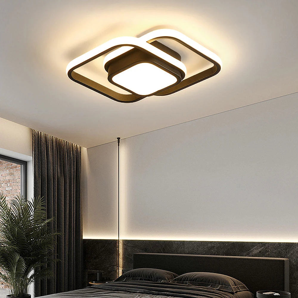 Ceiling Light Double Ring Flush Dimmable LED