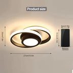 Ceiling Light Double Ring Flush Dimmable LED