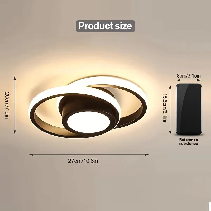 Ceiling Light Double Ring Flush Dimmable LED