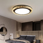 Ceiling Light Flush Mount Crystal Halo Remote Dimmable