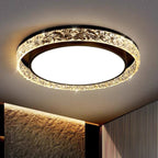 Ceiling Light Flush Mount Crystal Halo Remote Dimmable