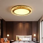 Ceiling Light Flush Mount Crystal Halo Remote Dimmable
