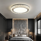 Ceiling Light Flush Mount Crystal Halo Remote Dimmable