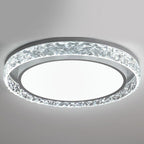 Ceiling Light Flush Mount Crystal Halo Remote Dimmable