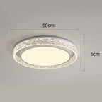 Ceiling Light Flush Mount Crystal Halo Remote Dimmable
