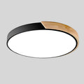 Ceiling Light Flush Mount Wood Accent Warm LED