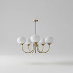 Ceiling Light Handcrafted Pink Glass & Gold Finish