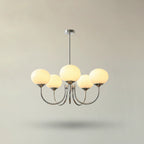 Ceiling Light Handcrafted Pink Glass & Gold Finish