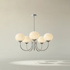 Ceiling Light Handcrafted Pink Glass & Gold Finish