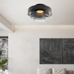 Ceiling Light Layered Glass Warm Glow LED Compatible