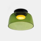 Ceiling Light Layered Glass Warm Glow LED Compatible