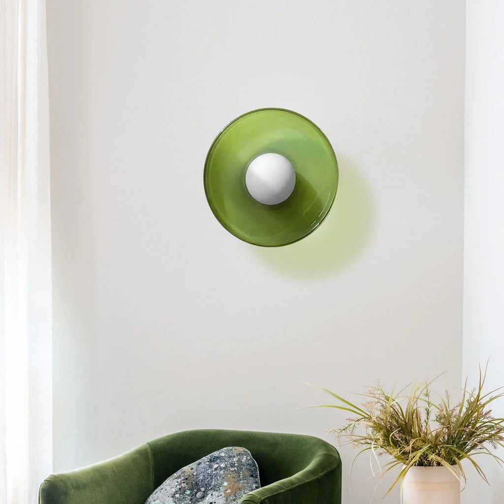 Ceiling Light Low-Profile Matte Glass Flush Mount