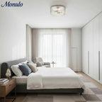 Ceiling Light Low Profile Ribbed Glass Diffuser