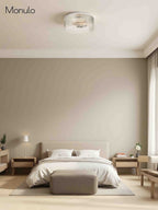 Ceiling Light Low Profile Ribbed Glass Diffuser