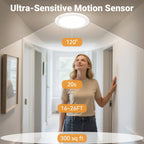 Ceiling Light Motion Sensor Rechargeable 10000mAh Remote & USB