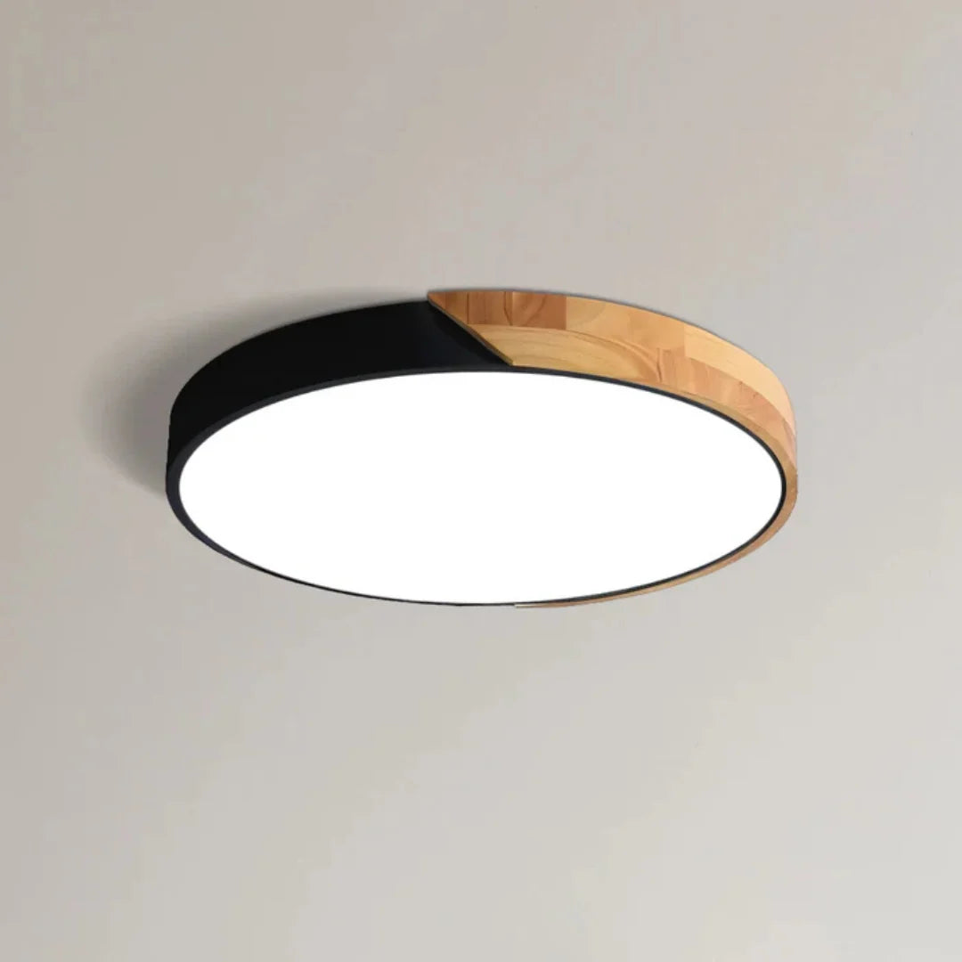 Ceiling Light Scandinavian Wooden LED Flush Mount