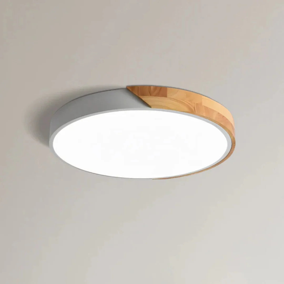 Ceiling Light Scandinavian Wooden LED Flush Mount