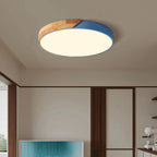 Ceiling Light Scandinavian Wooden LED Flush Mount