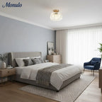 Ceiling Light Semi-Flush Mount Textured Glass 23 cm