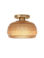 Ceiling Light Semi-Flush Mount Textured Glass 23 cm