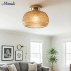 Ceiling Light Semi-Flush Mount Textured Glass 23 cm