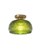 Ceiling Light Semi-Flush Mount Textured Glass 23 cm