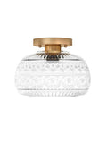 Ceiling Light Semi-Flush Mount Textured Glass 23 cm