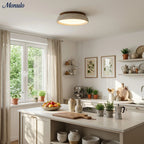 Ceiling Light Travertine Stone Warm Diffused Flush Mount