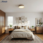 Ceiling Light Travertine Stone Warm Diffused Flush Mount