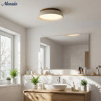 Ceiling Light Travertine Stone Warm Diffused Flush Mount