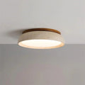 Ceiling Light Travertine Stone Warm Diffused Flush Mount