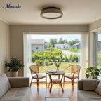 Ceiling Light Travertine Stone Warm Diffused Flush Mount