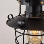 Ceiling Pendant Light Industrial Open Cage Bronze Finish