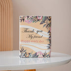 Ceramic Book Vase Vibrant Decal Multiple Sizes