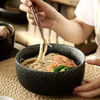 Ceramic Bowl Set Glazed Dishwasher Safe Set of 4