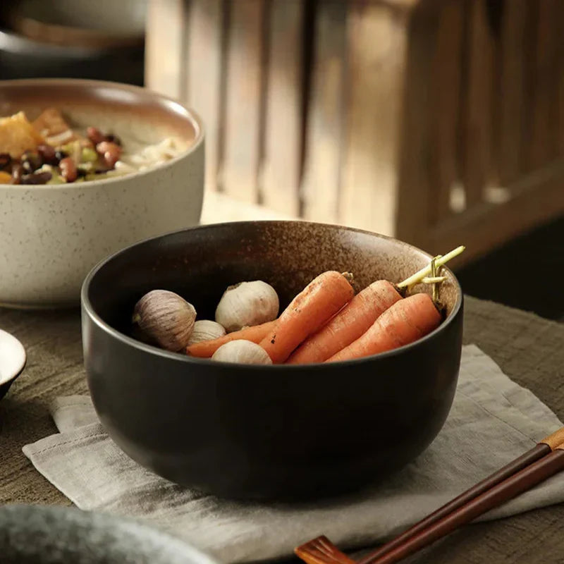 Ceramic Bowl Set Glazed Dishwasher Safe Set of 4