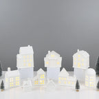 Ceramic House Night Light Intricate Window Cutouts