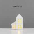 Ceramic House Night Light Intricate Window Cutouts