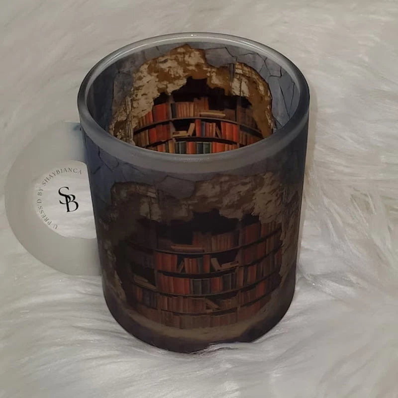 Ceramic Mug 3D Bookshelf Print Dishwasher & Microwave Safe