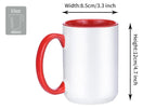 Ceramic Mug Ergonomic Handle Microwave & Dishwasher Safe