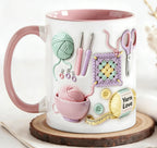 Ceramic Mug Ergonomic Handle Microwave & Dishwasher Safe